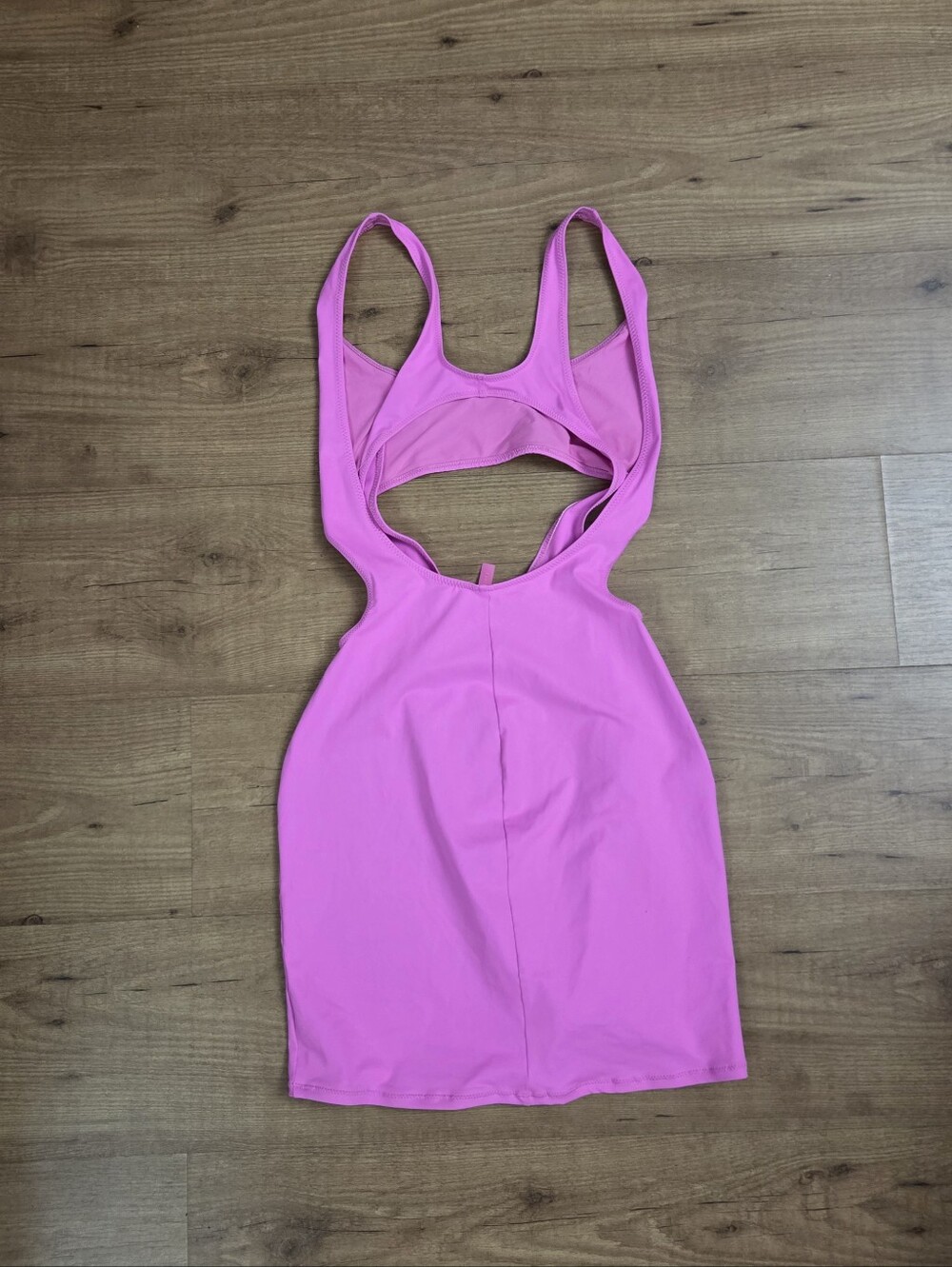 SKIMS Swim Cutout Tank Dress Taffy Pink - Picture 11 of 11